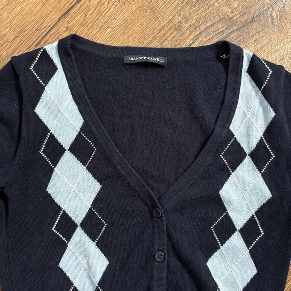Brandy Melville Argyle Elizabeth sweater - Picture 2 of 4